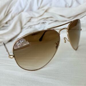 Ray-Ban Gold Aviator Sunglasses